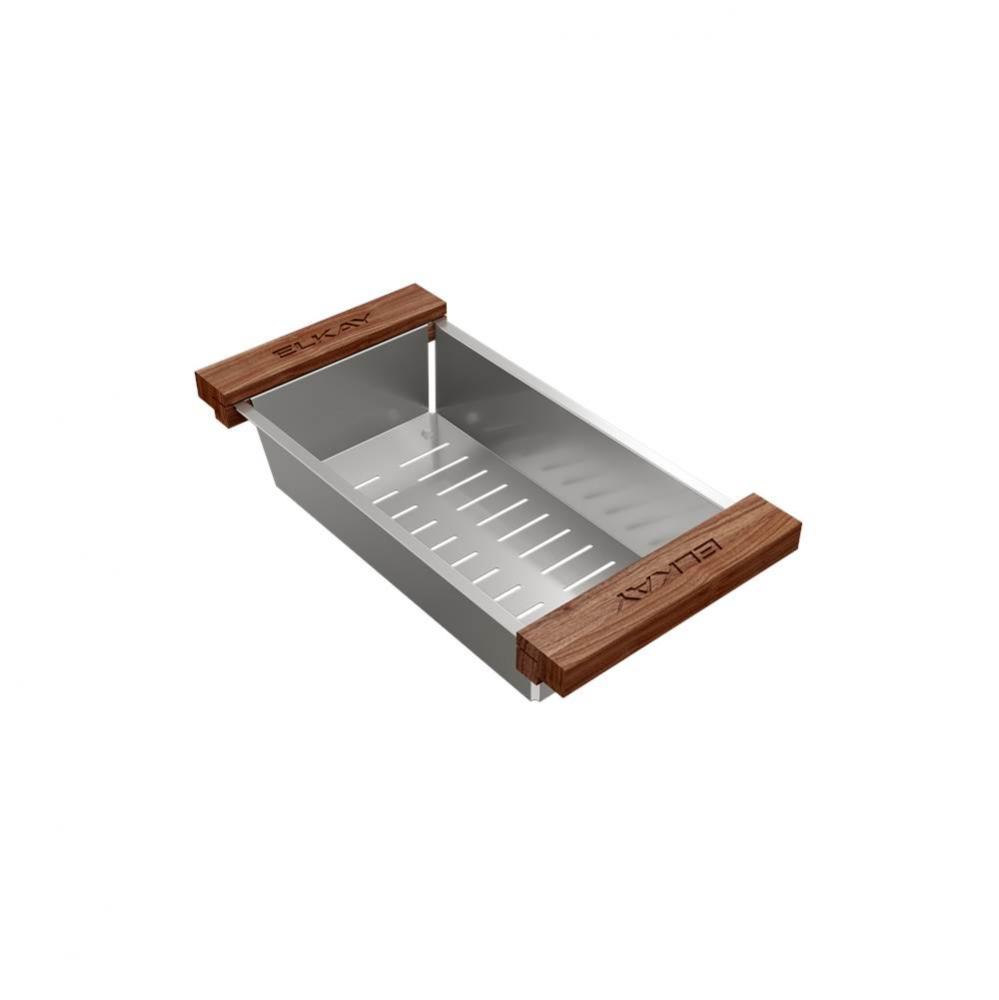 DART CANYON STAINLESS STEEL 6.41&apos;&apos; x 11.84&apos;&apos; x 2.51&apos;&apos; COLANDER