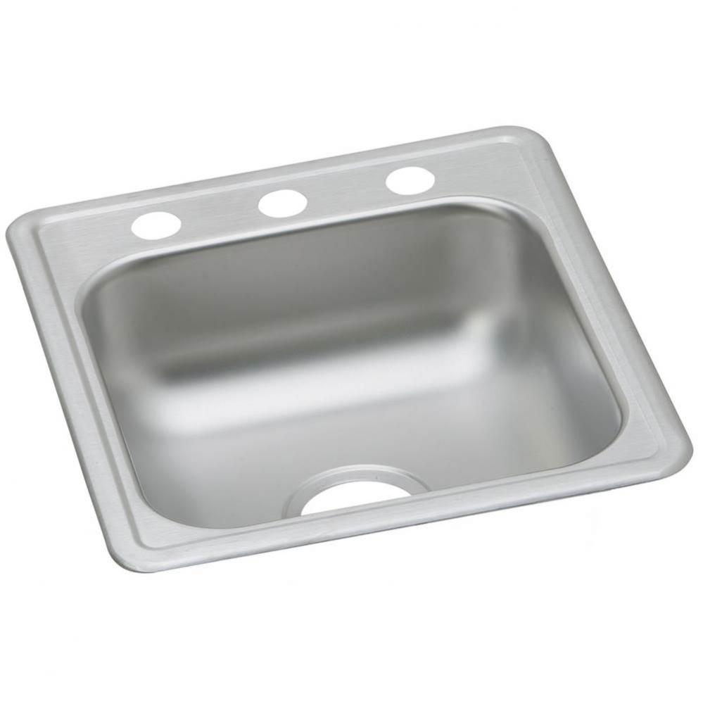 22 Gauge Stainless Steel 17&apos;&apos; x 19&apos;&apos; x 6.1875&apos;&apos; Single Bowl Drop-in