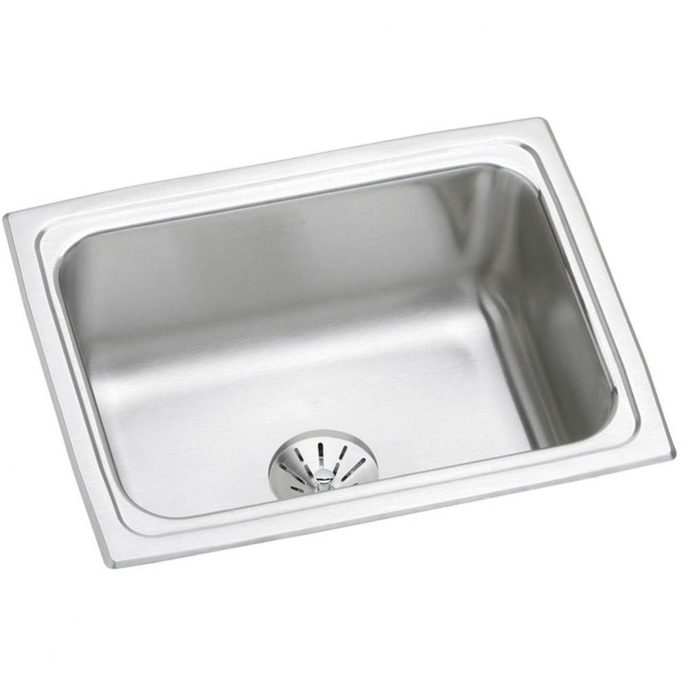 18 Gauge Stainless Steel 25&apos;&apos; x 19.5&apos;&apos; x 10.125&apos;&apos; Single Bowl Drop-i
