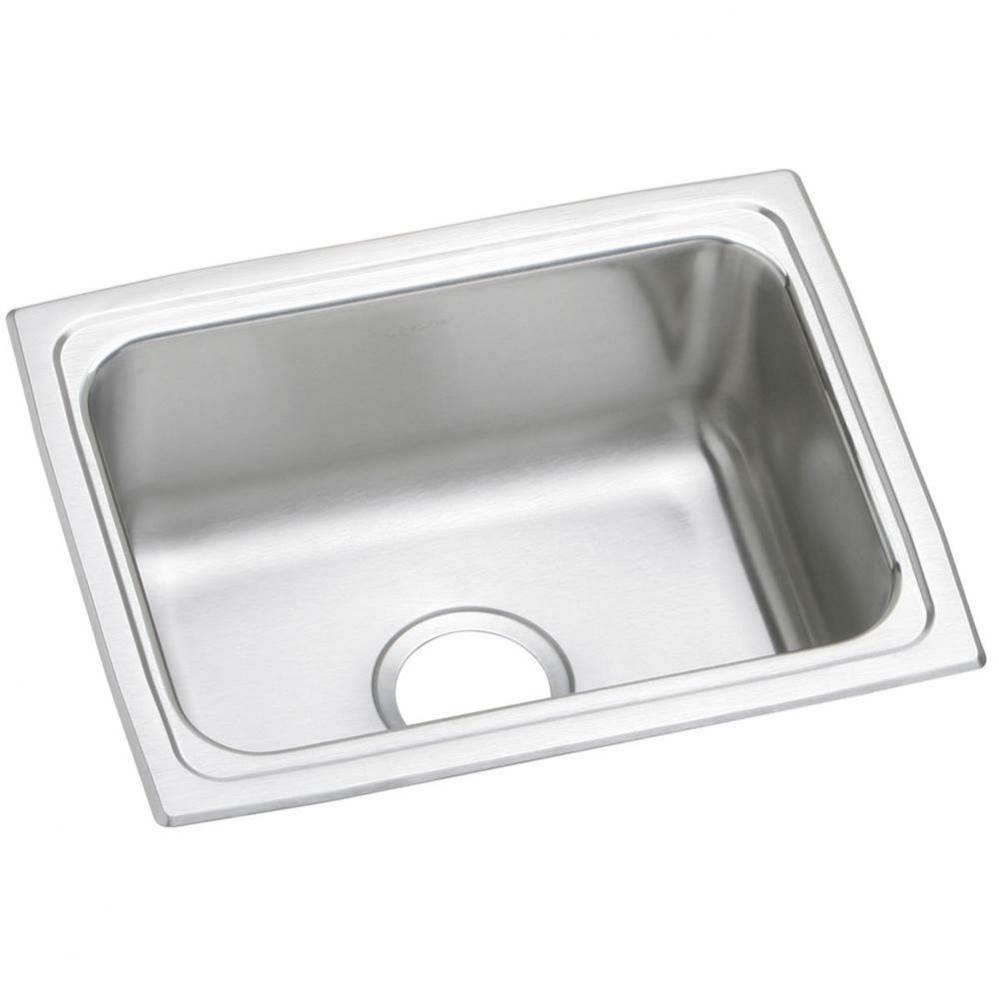 18 Gauge Stainless Steel 25&apos;&apos; x 19.5&apos;&apos; x 10.125&apos;&apos; Single Bowl Drop-i