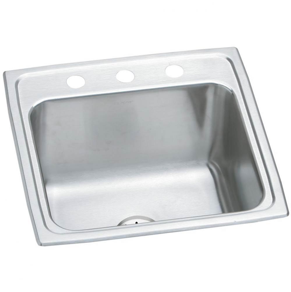 Lustertone Classic Stainless Steel 19-1/2&apos;&apos; x 19&apos;&apos; x 10-1/8&apos;&apos;, Singl
