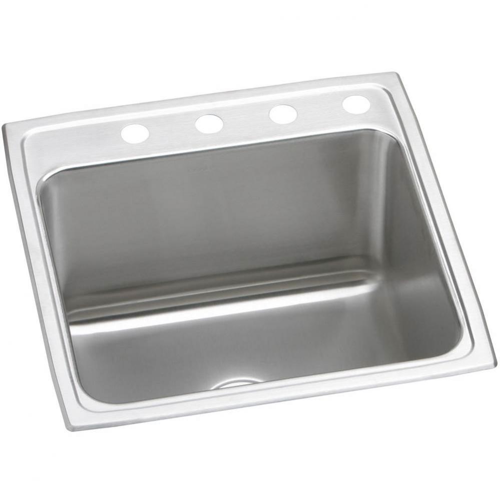 18 Gauge Stainless Steel 19.5&apos;&apos; x 22&apos;&apos; x 10.125&apos;&apos; Single Bowl Drop-i