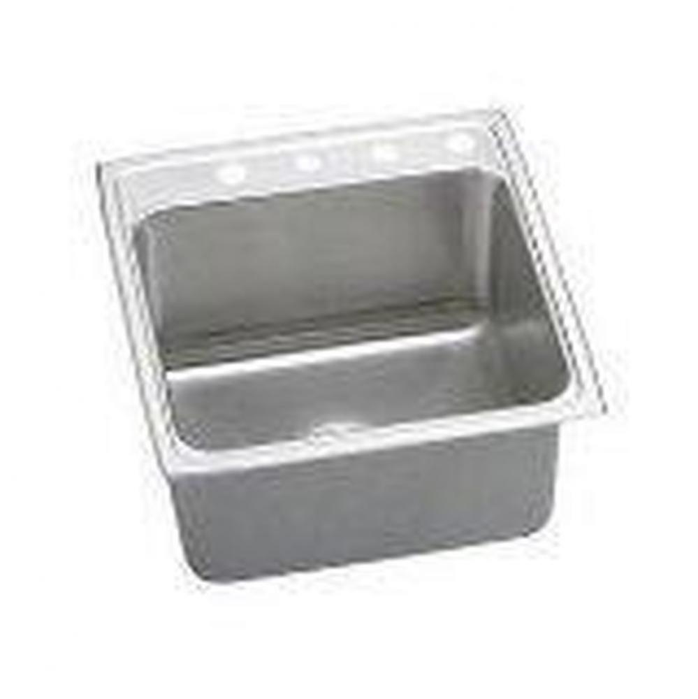 18 Gauge Stainless Steel 22&apos;&apos; x 22&apos;&apos; x 12.125&apos;&apos; Single Bowl Drop-in
