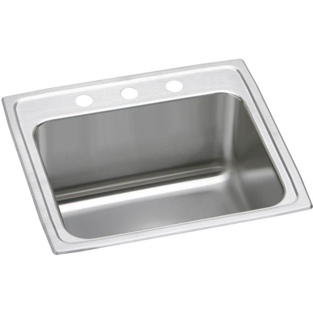 18 Gauge Stainless Steel 25&apos;&apos; x 21.25&apos;&apos; x 10.125&apos;&apos; Single Bowl Top M