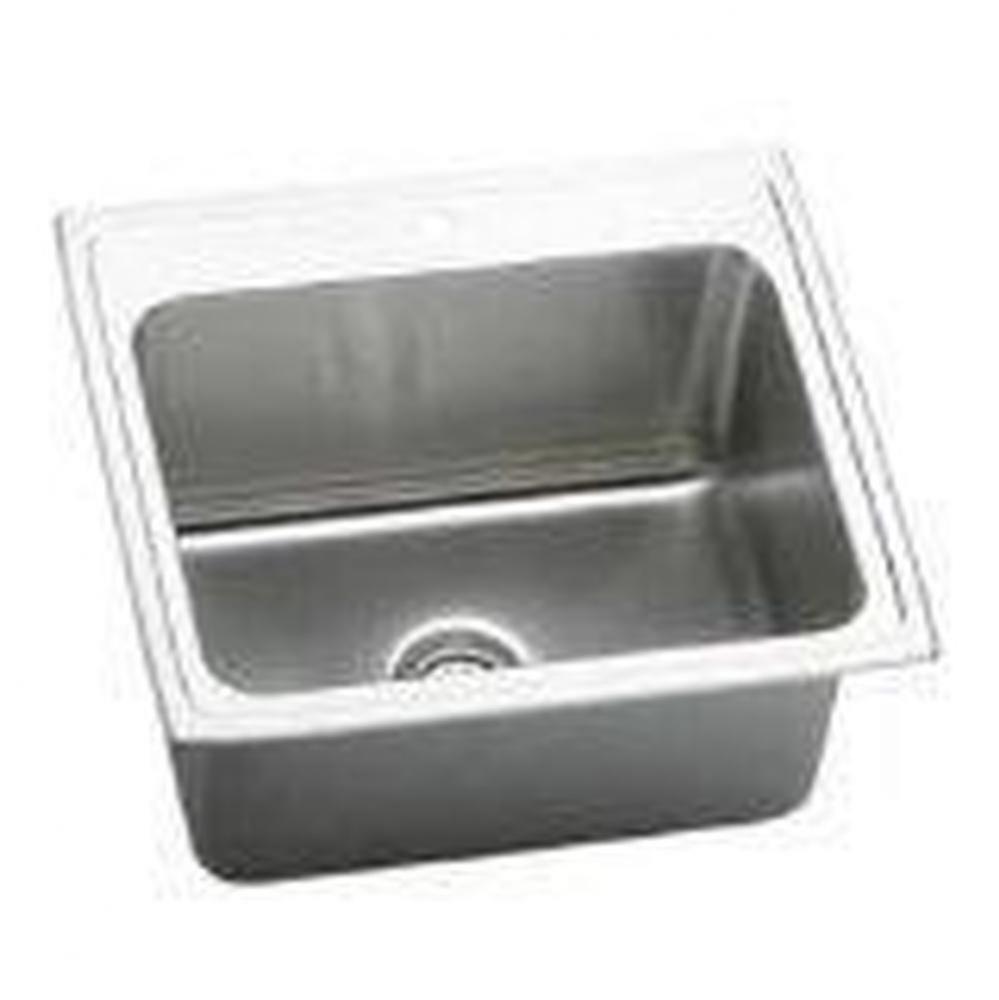 18 Gauge Stainless Steel 25&apos;&apos; x 22&apos;&apos; x 12.125&apos;&apos; Single Bowl Drop-in
