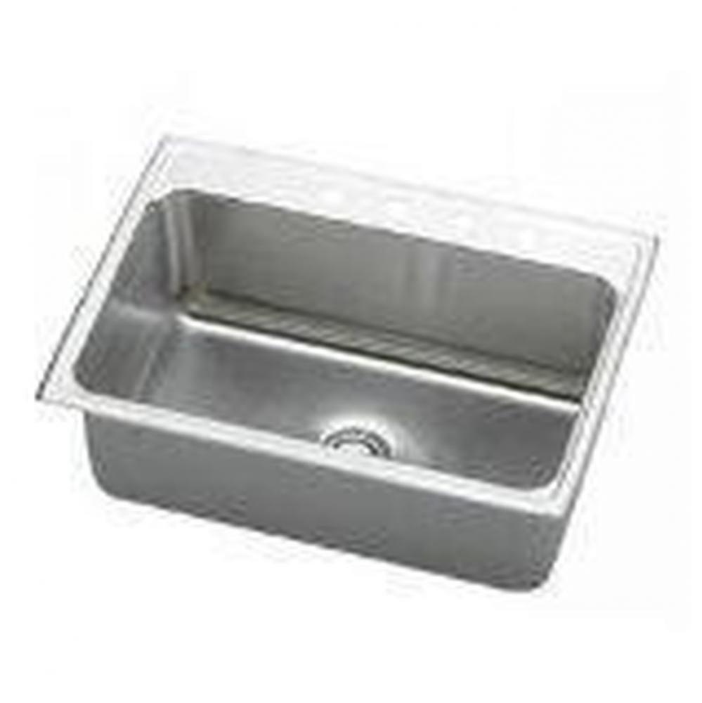 18 Gauge Stainless Steel 31&apos;&apos; x 22&apos;&apos; x 10.125&apos;&apos; Single Bowl Drop-in