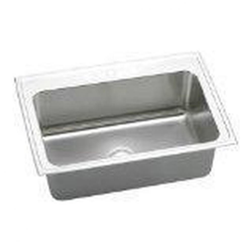 18 Gauge Stainless Steel 33&apos;&apos; x 22&apos;&apos; x 10.125&apos;&apos; Single Bowl Drop-in