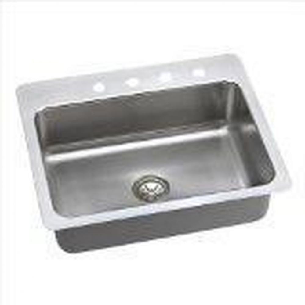 18 Gauge Stainless Steel 27&apos;&apos; x 22&apos;&apos; x 10&apos;&apos; Single Bowl Dual Mount K
