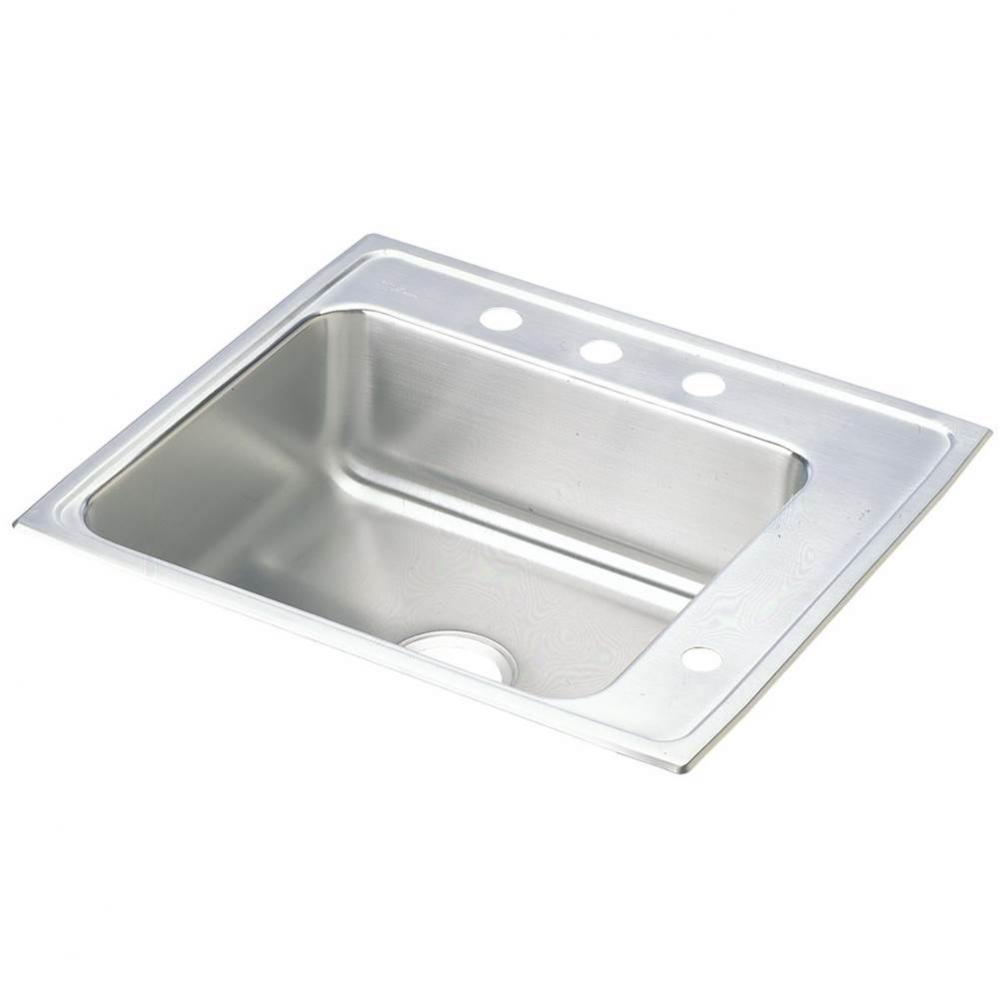 Lustertone Classic Stainless Steel 25&apos;&apos; x 22&apos;&apos; x 6&apos;&apos;, Single Bowl Dr