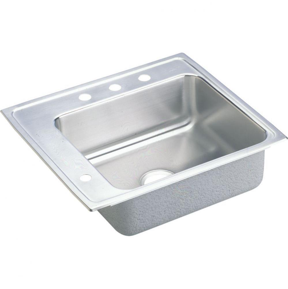 Lustertone Classic Stainless Steel 25&apos;&apos; x 22&apos;&apos; x 5&apos;&apos;, Single Bowl Dr