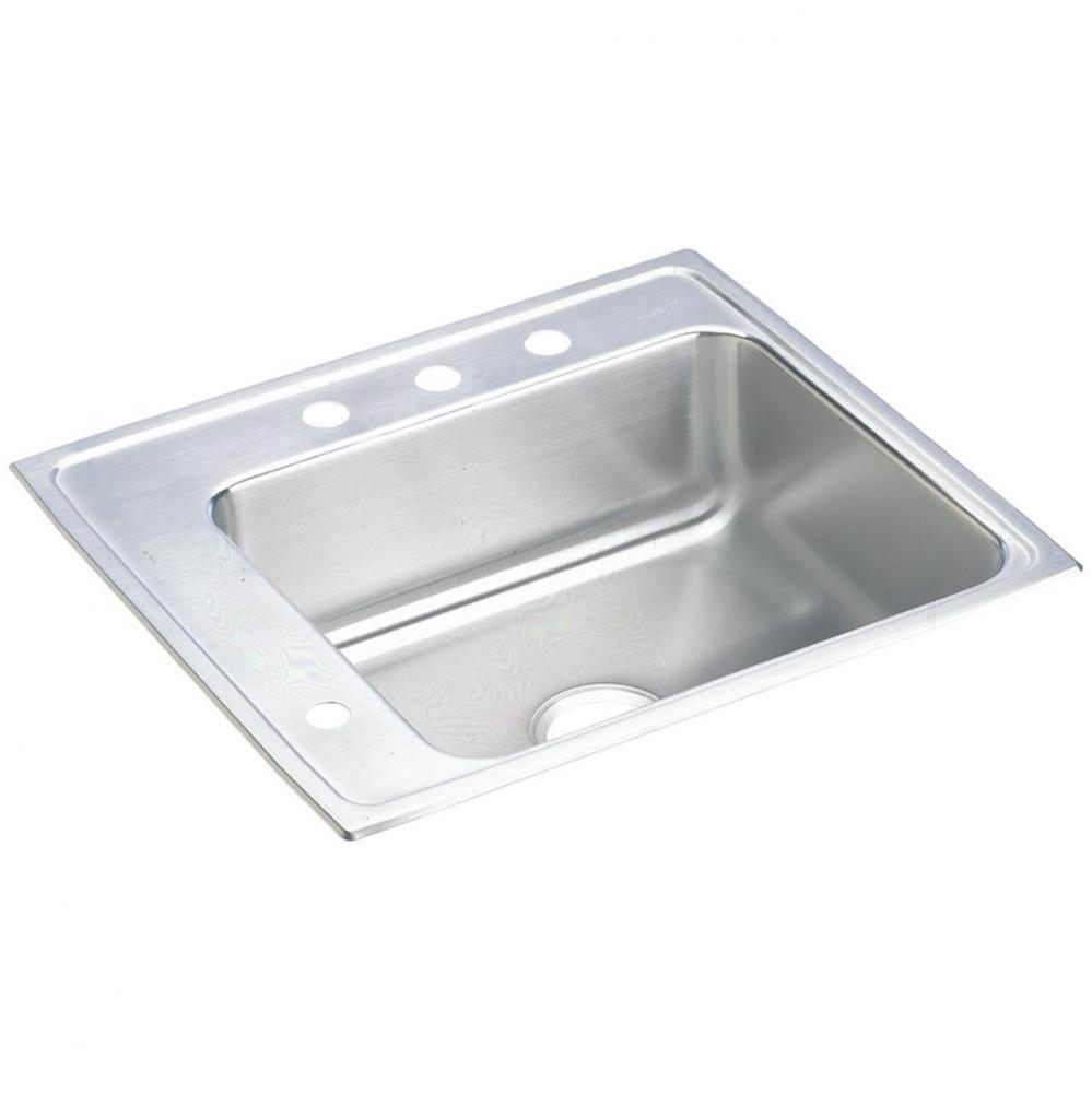 Lustertone Classic Stainless Steel 25&apos;&apos; x 22&apos;&apos; x 4&apos;&apos;, Single Bowl Dr