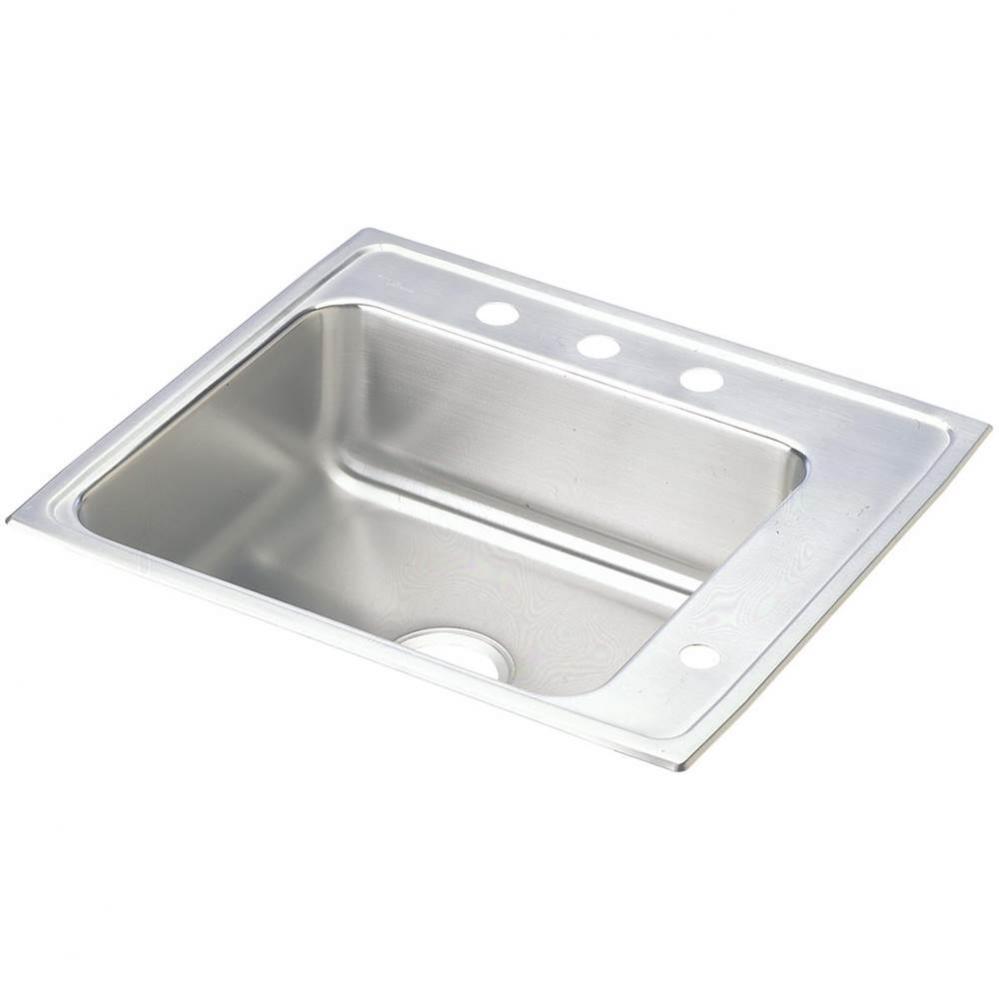 Lustertone Classic Stainless Steel 25&apos;&apos; x 22&apos;&apos; x 5&apos;&apos;, Single Bowl Dr