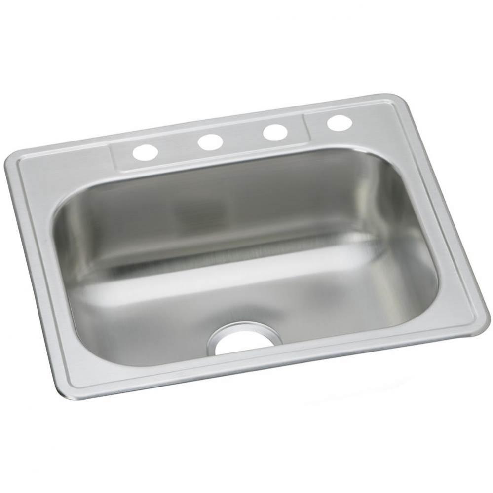 20 Gauge Stainless Steel 33&apos;&apos; x 22&apos;&apos; x 8.0625&apos;&apos; Single Bowl Drop-in