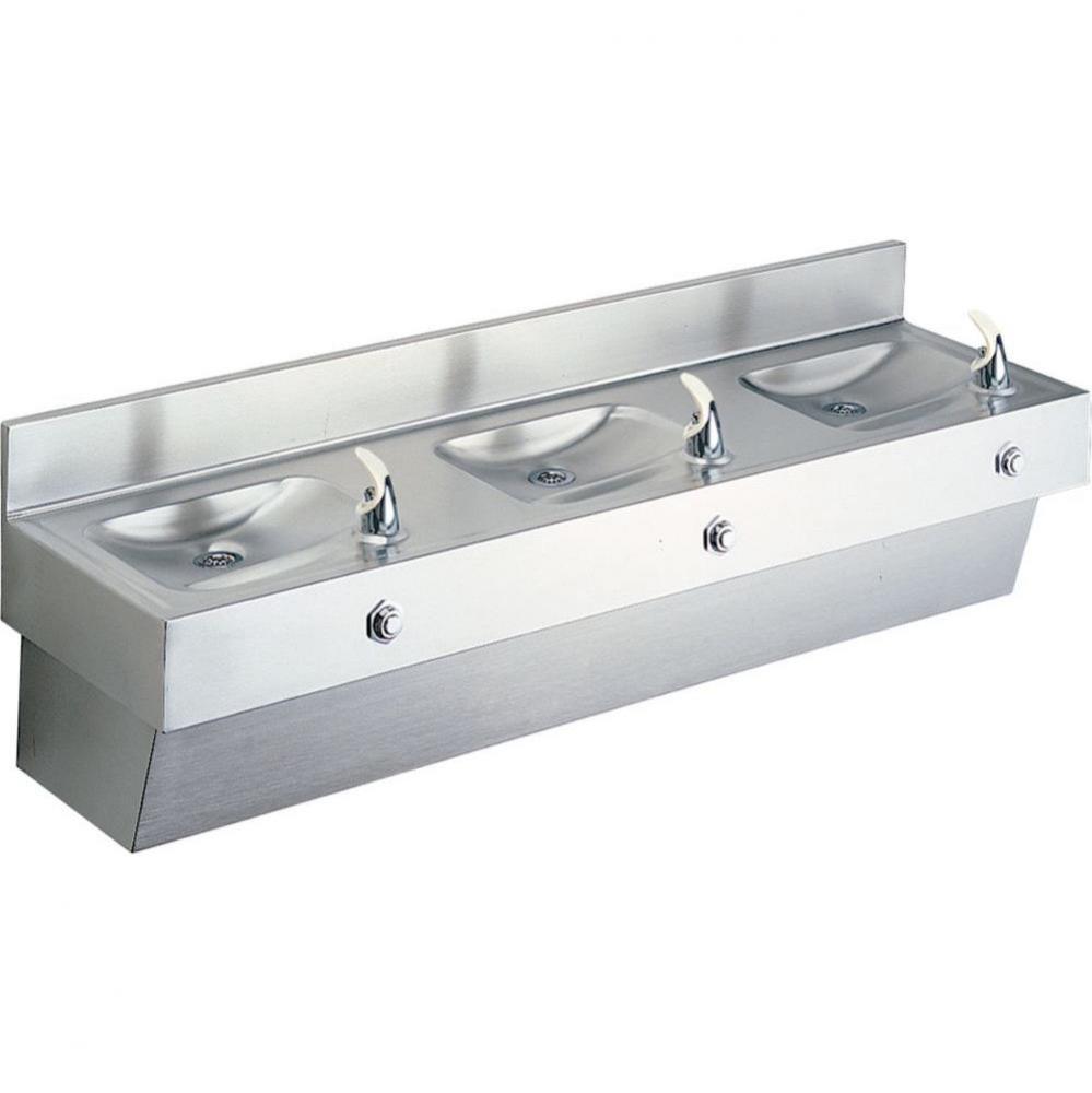 Multi-Station Fountain, Non-Filtered Non-Refrigerated Stainless