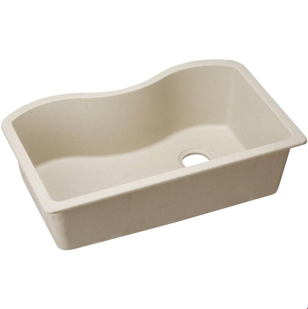 Quartz Classic 33&apos;&apos; x 20&apos;&apos; x 9-1/2&apos;&apos;, Single Bowl Undermount Sink, P