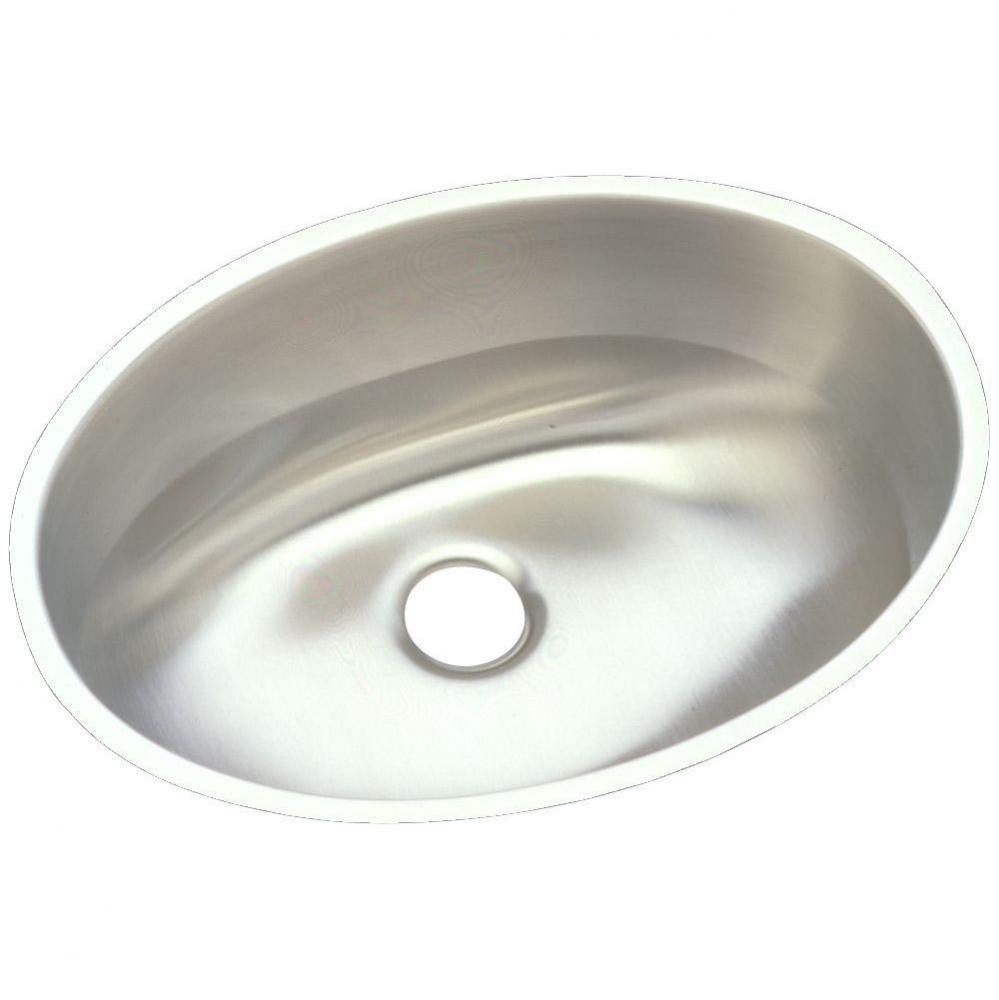 18 Gauge Stainless Steel 18&apos;&apos; x 14&apos;&apos; x 6&apos;&apos; Single Bowl Undermount Ba