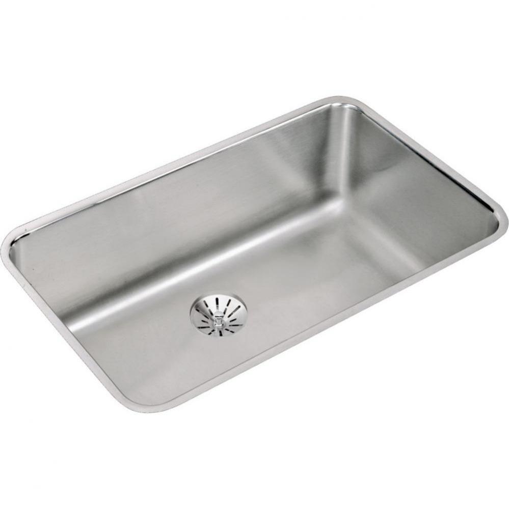 18 Gauge Stainless Steel 30.5&apos;&apos; x 18.5&apos;&apos; x 10&apos;&apos; Single Bowl Undermou