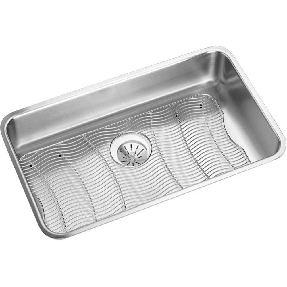 18 Gauge Stainless Steel 30.5&apos;&apos; x 18.5&apos;&apos; x 7.5&apos;&apos; Single Bowl Undermo