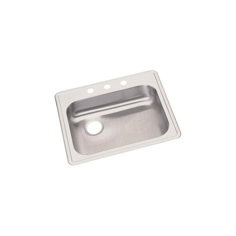 Dayton Stainless Steel 25&apos;&apos; x 21-1/4&apos;&apos; x 5-3/8&apos;&apos;, Single Bowl Drop-i