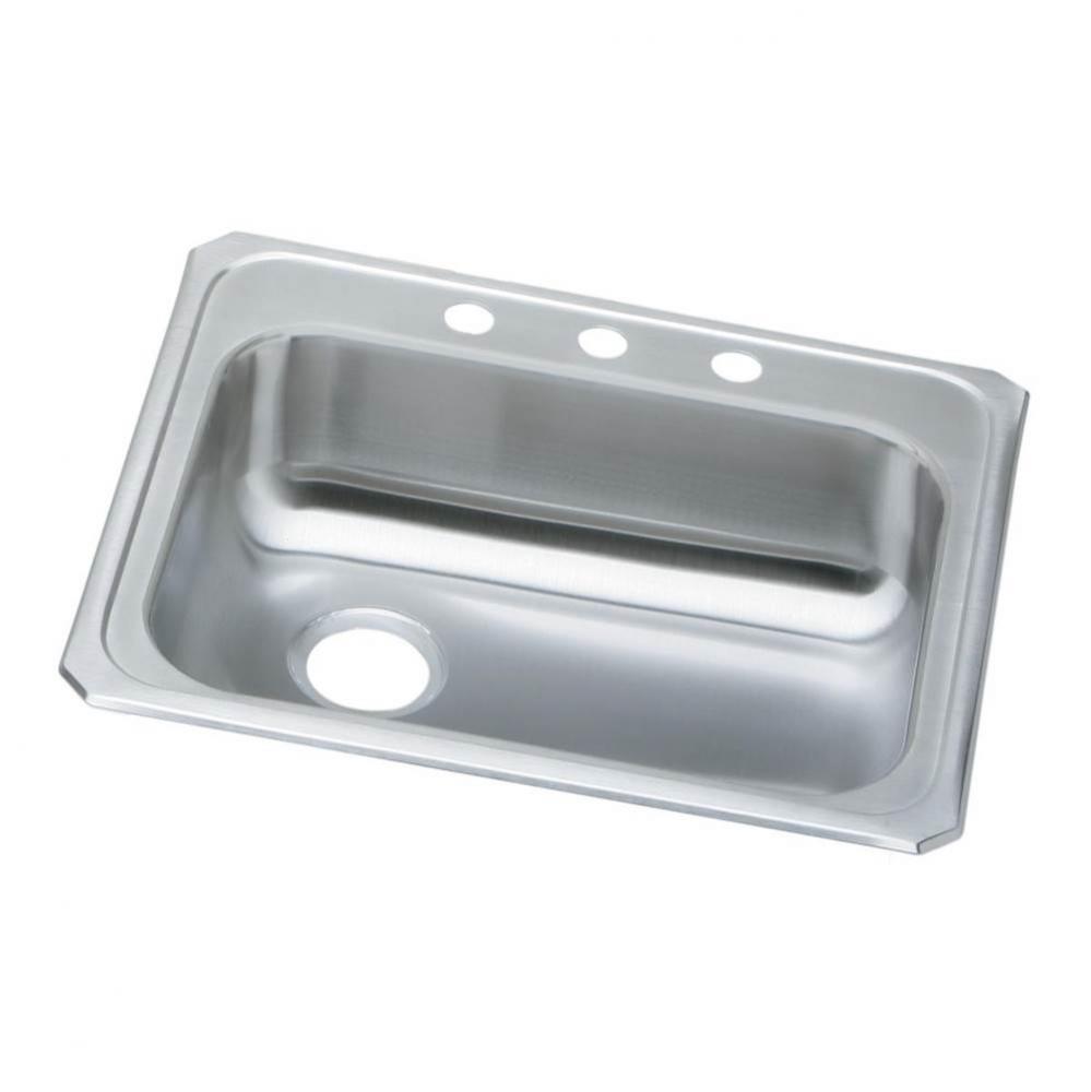 20 Gauge Stainless Steel 25&apos;&apos; x 21.25&apos;&apos; x 5.375&apos;&apos; Single Bowl Drop-i