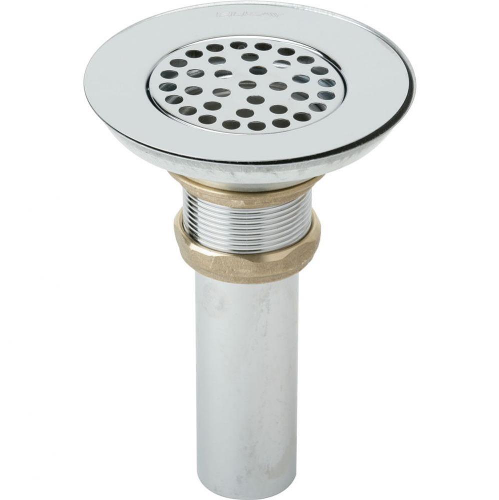 3-1/2&apos;&apos; Drain Nickel Plated Brass Body, Strainer and Tailpiece