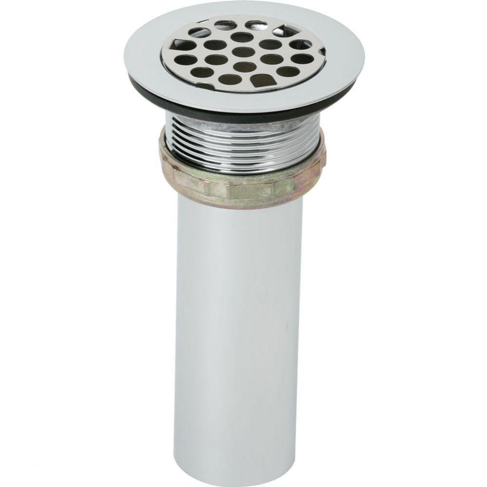 Drain Fitting 2&apos;&apos; Type 316 Stainless Steel Body, Grid Strainer and Tailpiece