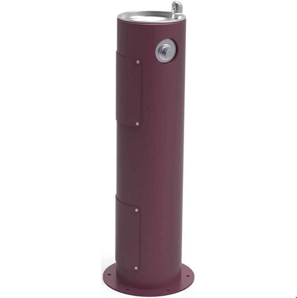 Outdoor Fountain Pedestal Non-Filtered, Non-Refrigerated Freeze Resistant Purple