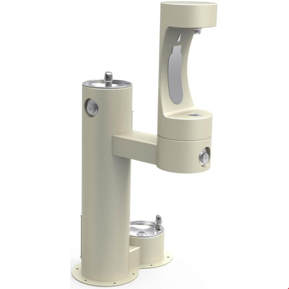 Halsey Taylor Outdoor HydroBoost Bottle Filling Station,  Bi-Level w/ Pet Station Non-Filtered Non