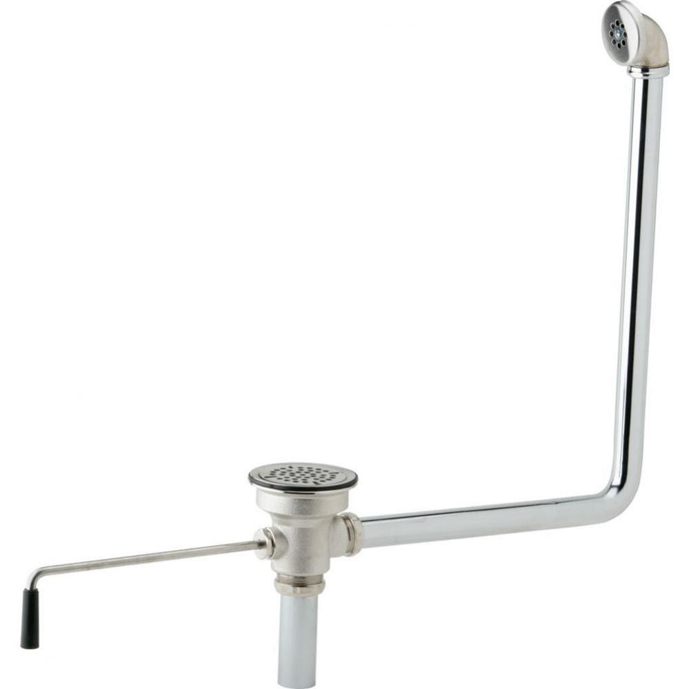 3-1/2&apos;&apos; Drain Fitting Rotary Lever Operated with Overflow