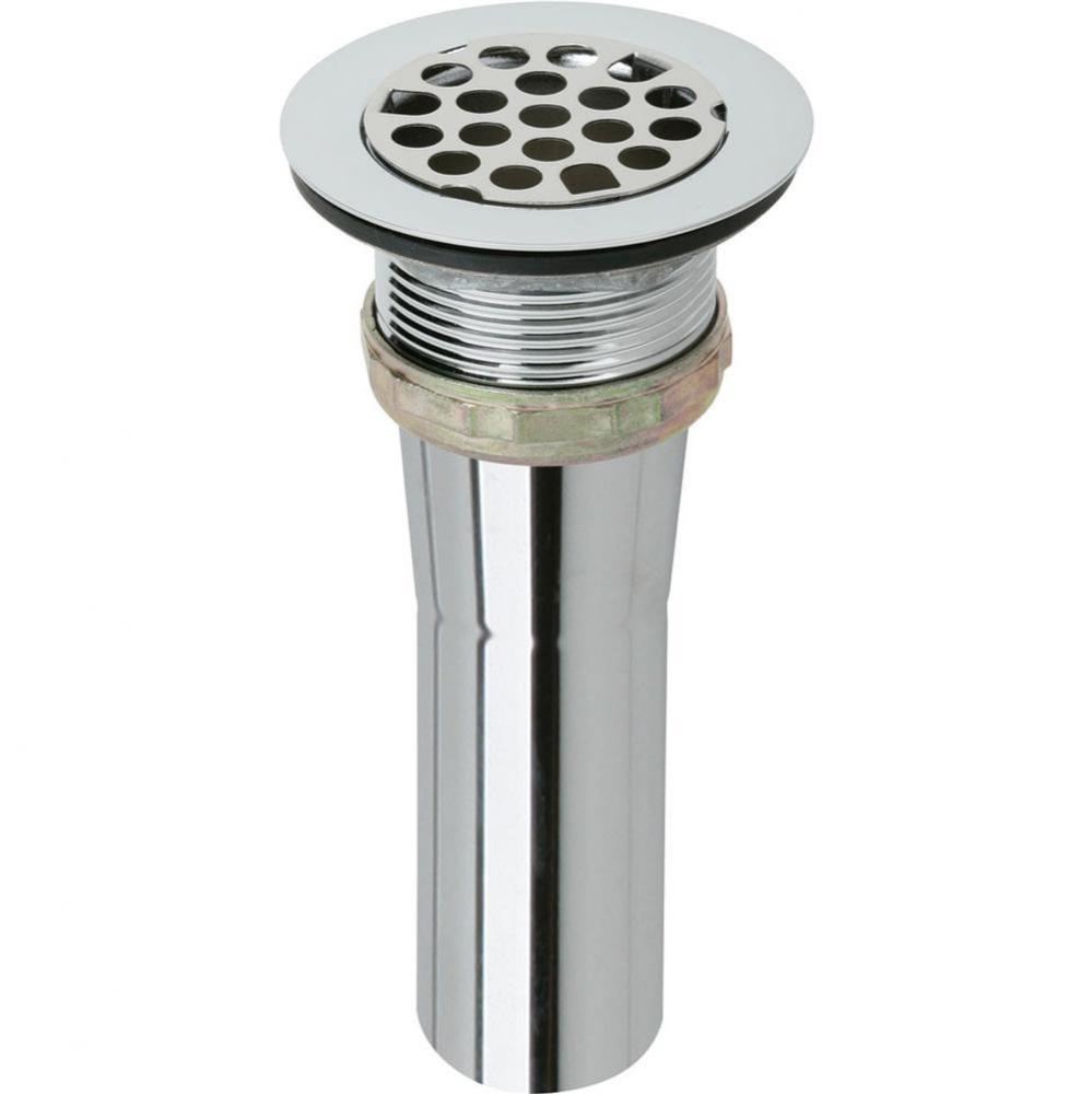 Drain Fitting Type 304 Stainless Steel Body, Grid Strainer and Brass Tailpiece