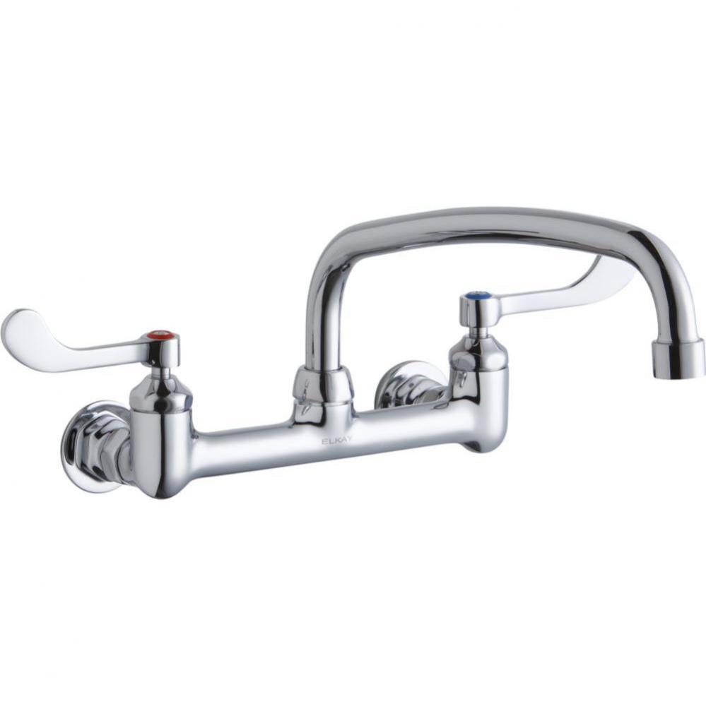 WALL MNT 8IN, AT 12IN SPT, 1PC WRIST BLD HNDL, 4IN, 1/2IN HW