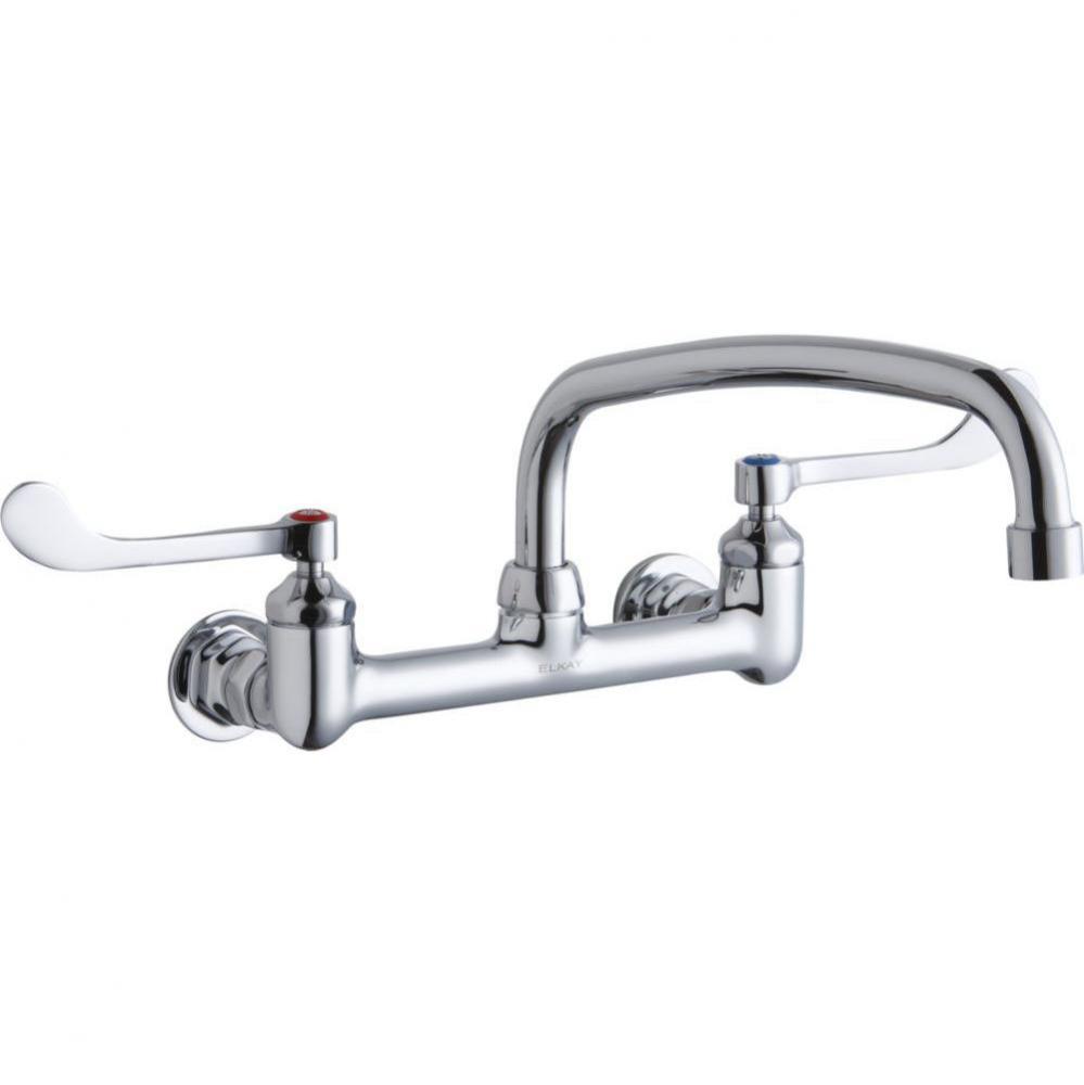 WALL MNT 8IN, AT 12IN SPT, 1PC WRIST BLD HNDL, 6IN, 1/2IN HW