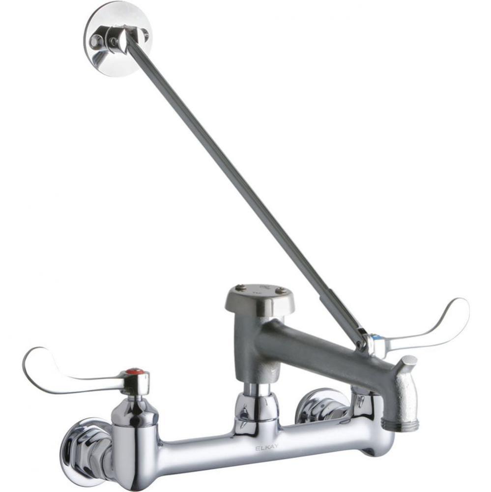 WALL MNT 8IN, BUCKET HK 7IN SPT ROUGH, 1PC WRIST BLD HNDL, 4
