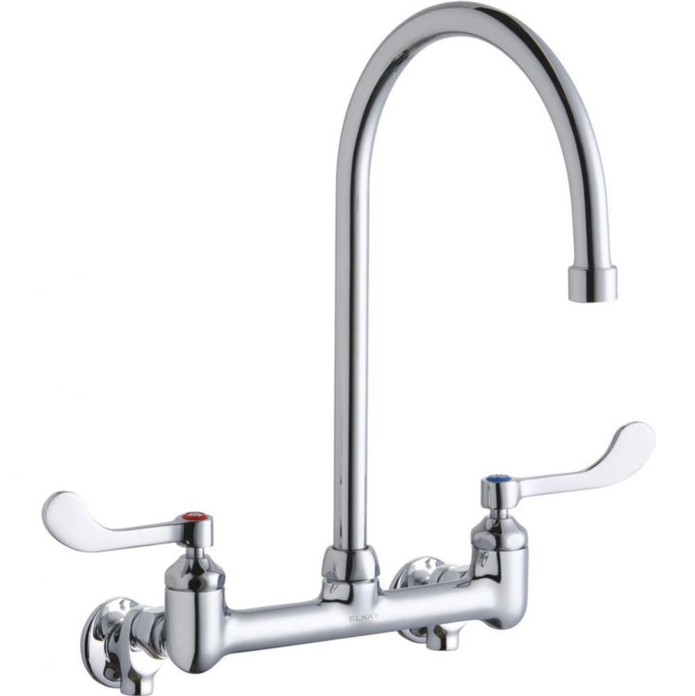 WALL MNT 8IN, GN 8IN SPT, 1PC WRIST BLD HNDL, 4IN, SHUT OFF