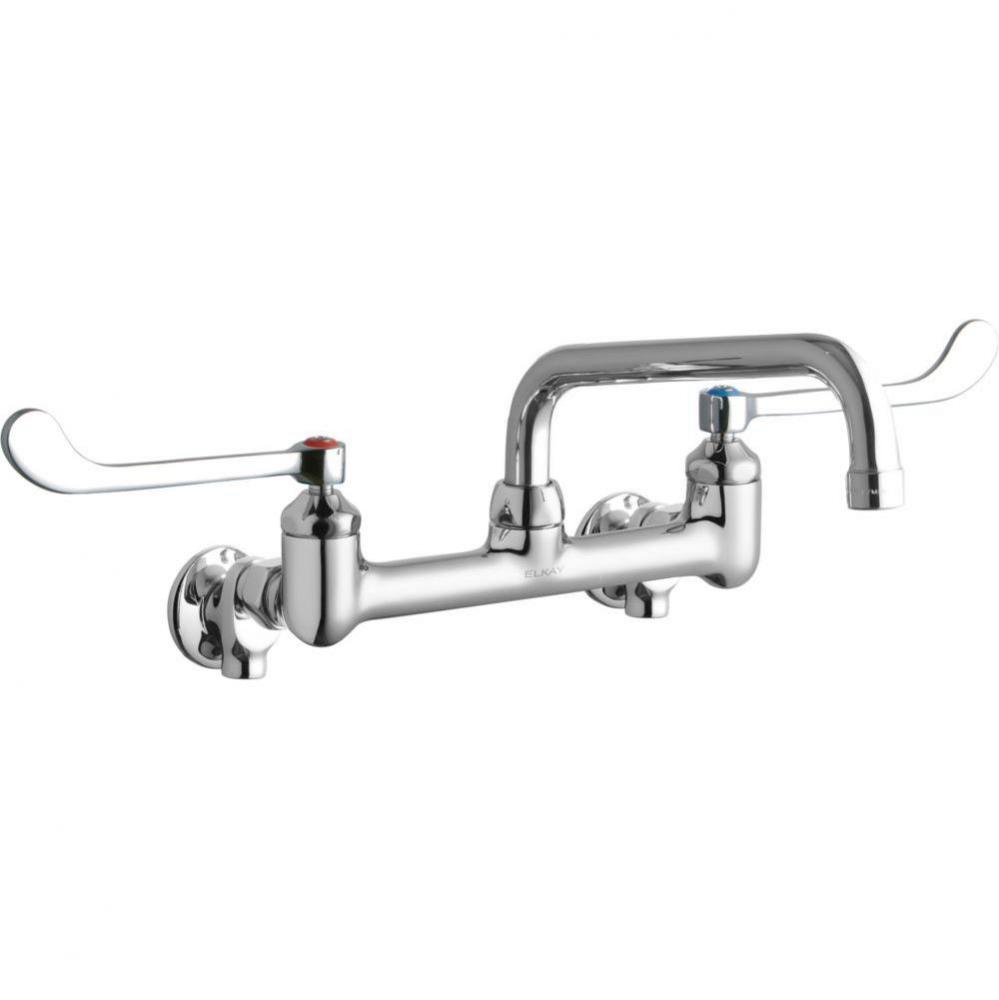 WALL MNT 8IN, TUBE 8IN SPT, 1PC WRIST BLD HNDL, 6IN, SHUT OF