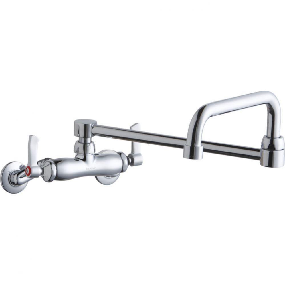 WALL MNT 4IN, DBLE SWING 20IN SPT, LVR HNDL, 2IN, 2IN HW