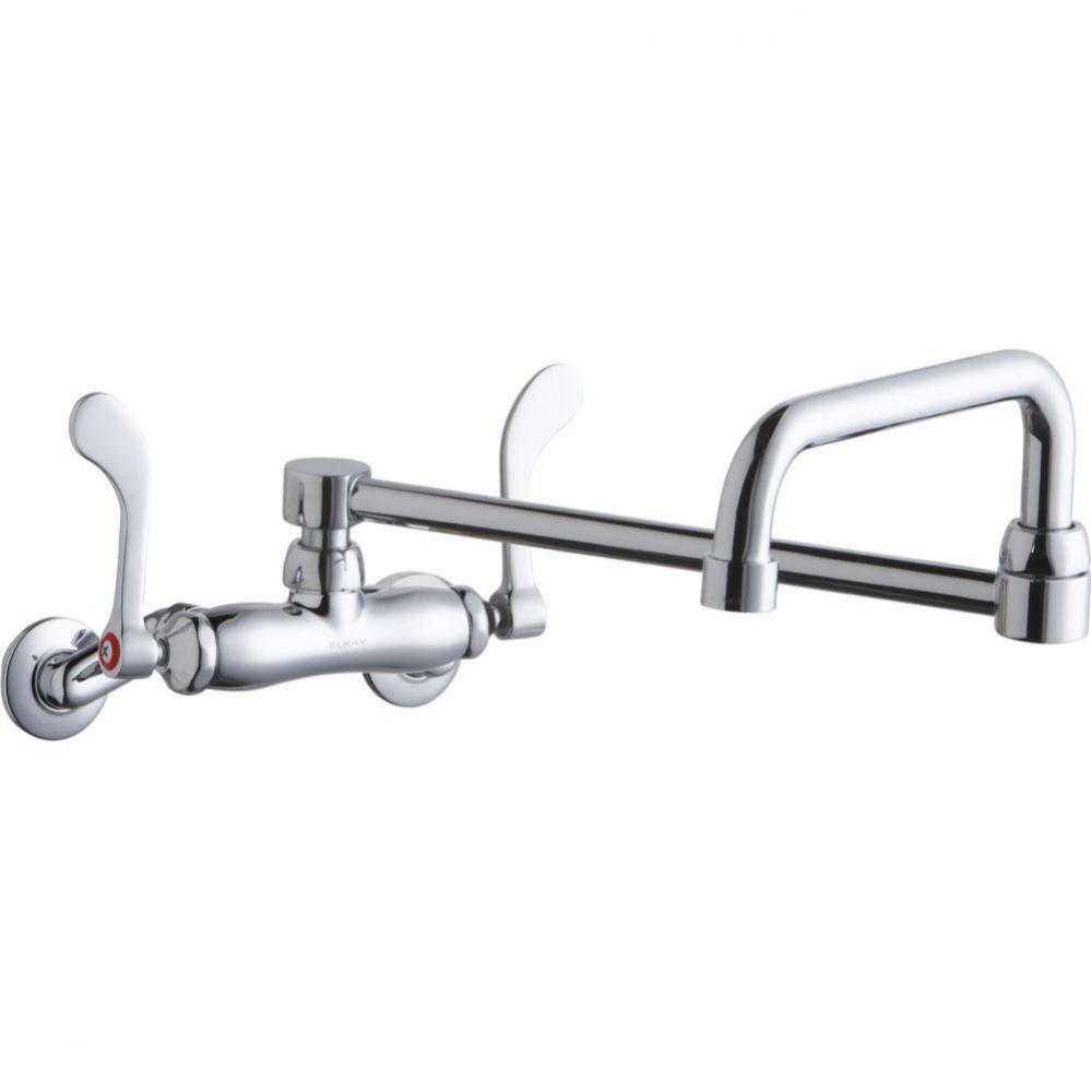 WALL MNT 4IN, DBLE SWING 20IN SPT, 1PC WRIST BLD HNDL, 4IN,