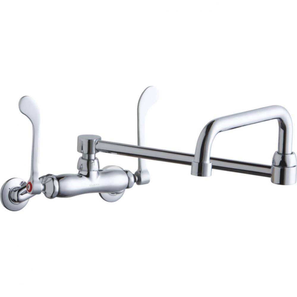 WALL MNT 4IN, DBLE SWING 20IN SPT, 1PC WRIST BLD HNDL, 6IN,