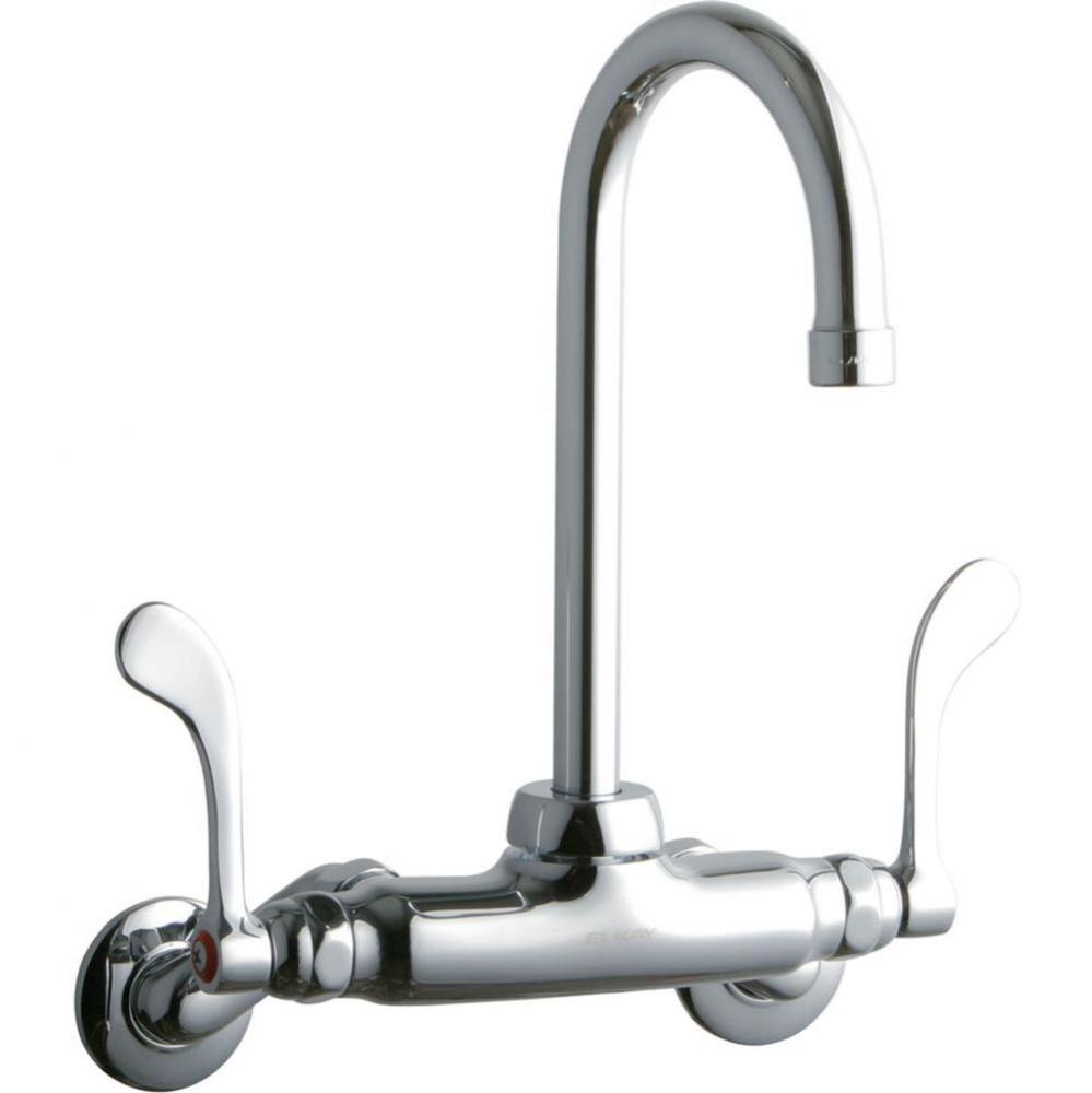 WALL MNT 4IN, GN 5IN SPT, 1PC WRIST BLD HNDL, 4IN, 2IN HW