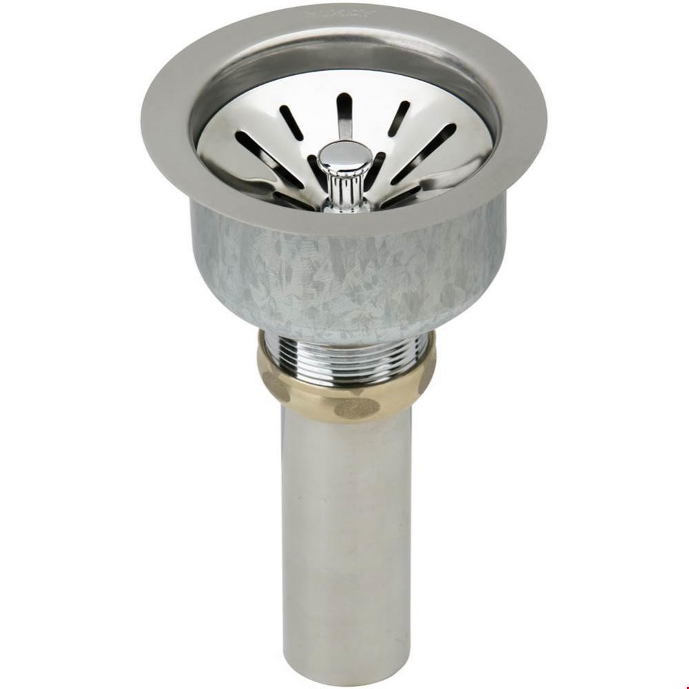 Deluxe Drain 3-1/2&apos;&apos; Type 304 Stainless Steel Body