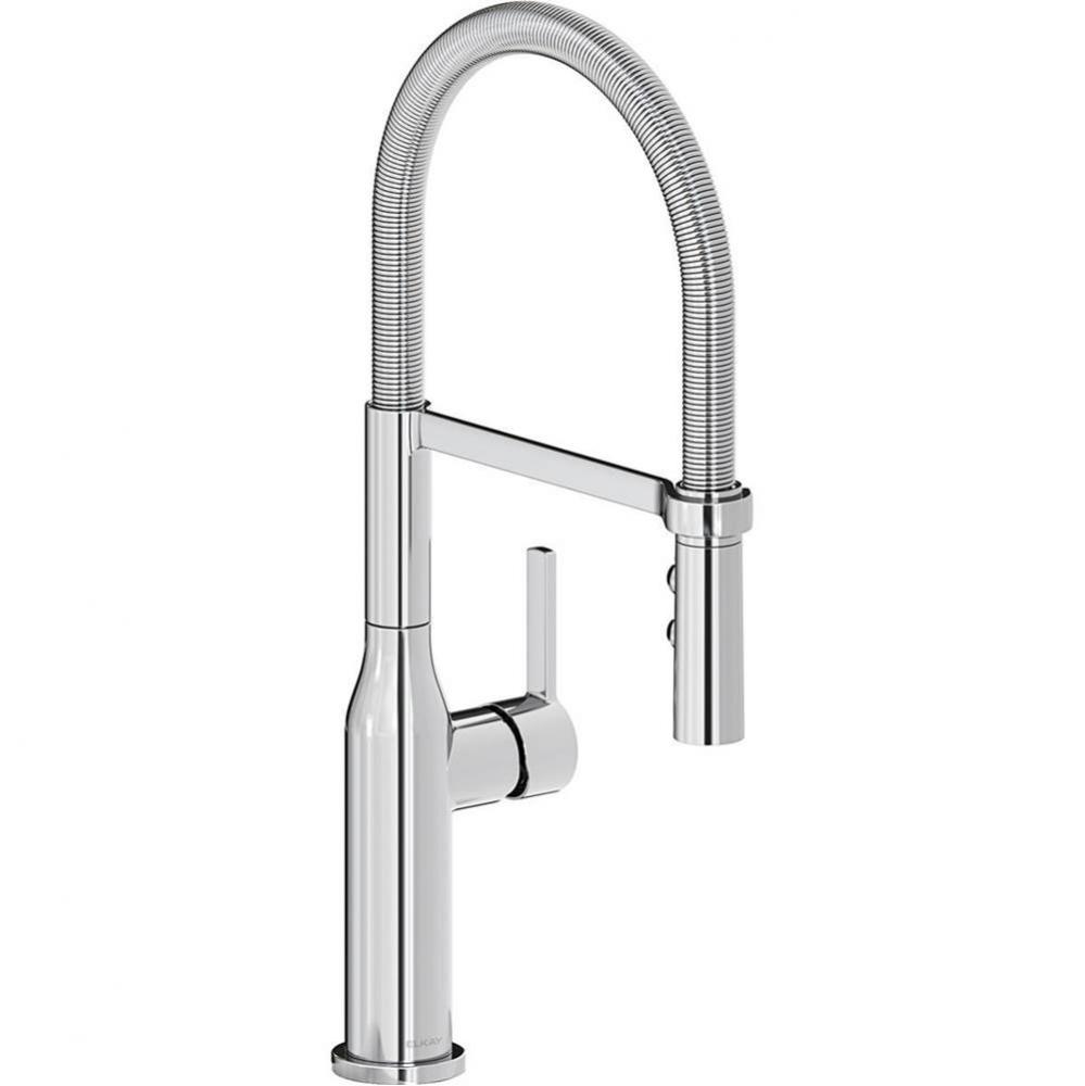 Avado Single Hole Kitchen Faucet with Semi-professional Spout and Forward Only Lever Handle, Chrom