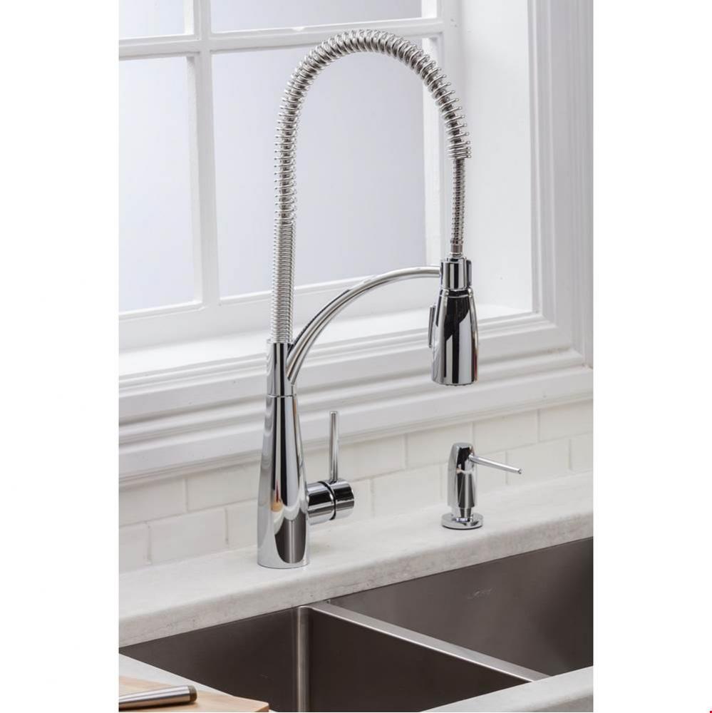 Avado Single Hole Kitchen Faucet with Semi-professional Spout Forward Only Lever Handle, Chrome