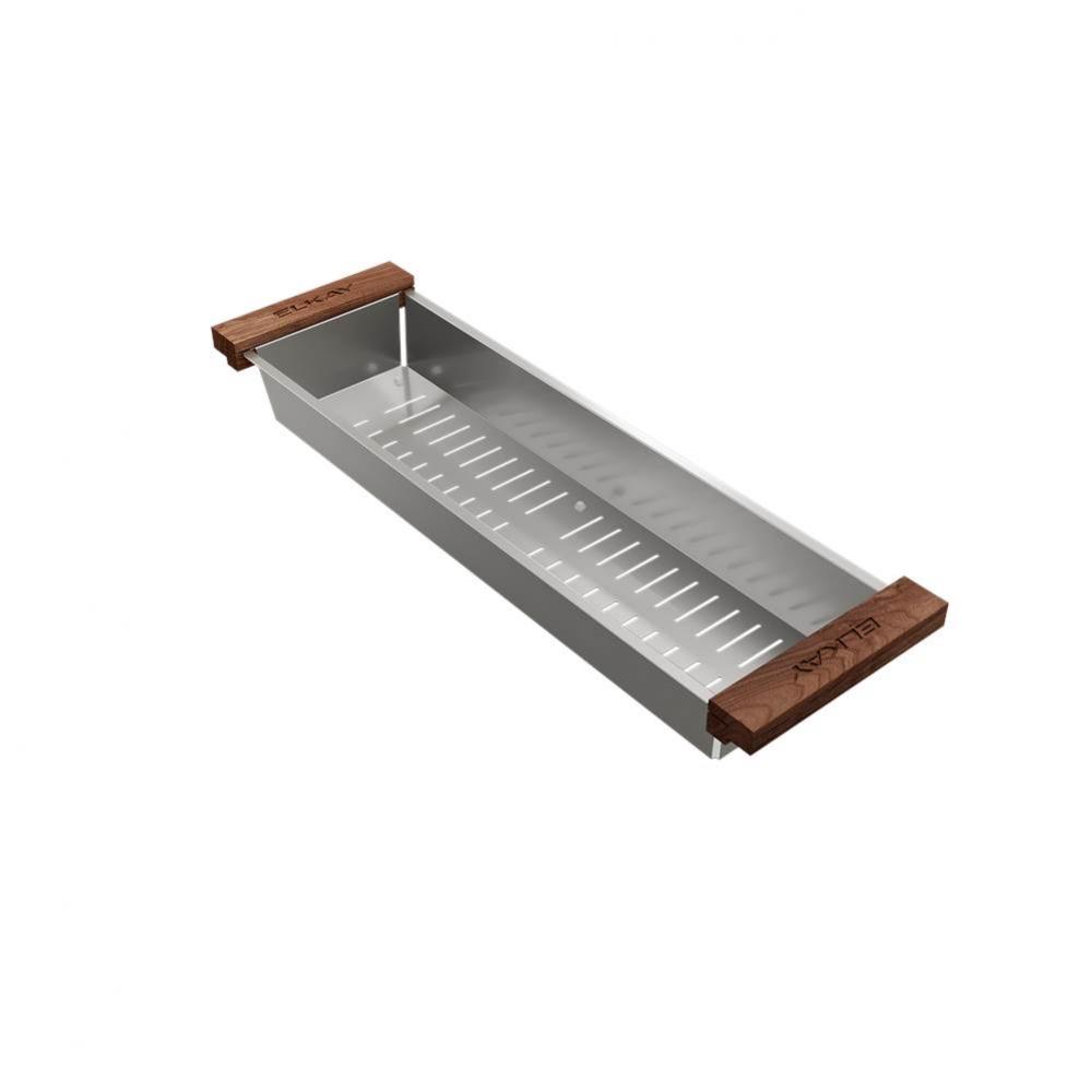DART CANYON STAINLESS STEEL 6.41&apos;&apos; x 21.46&apos;&apos; x 2.51&apos;&apos; COLANDER