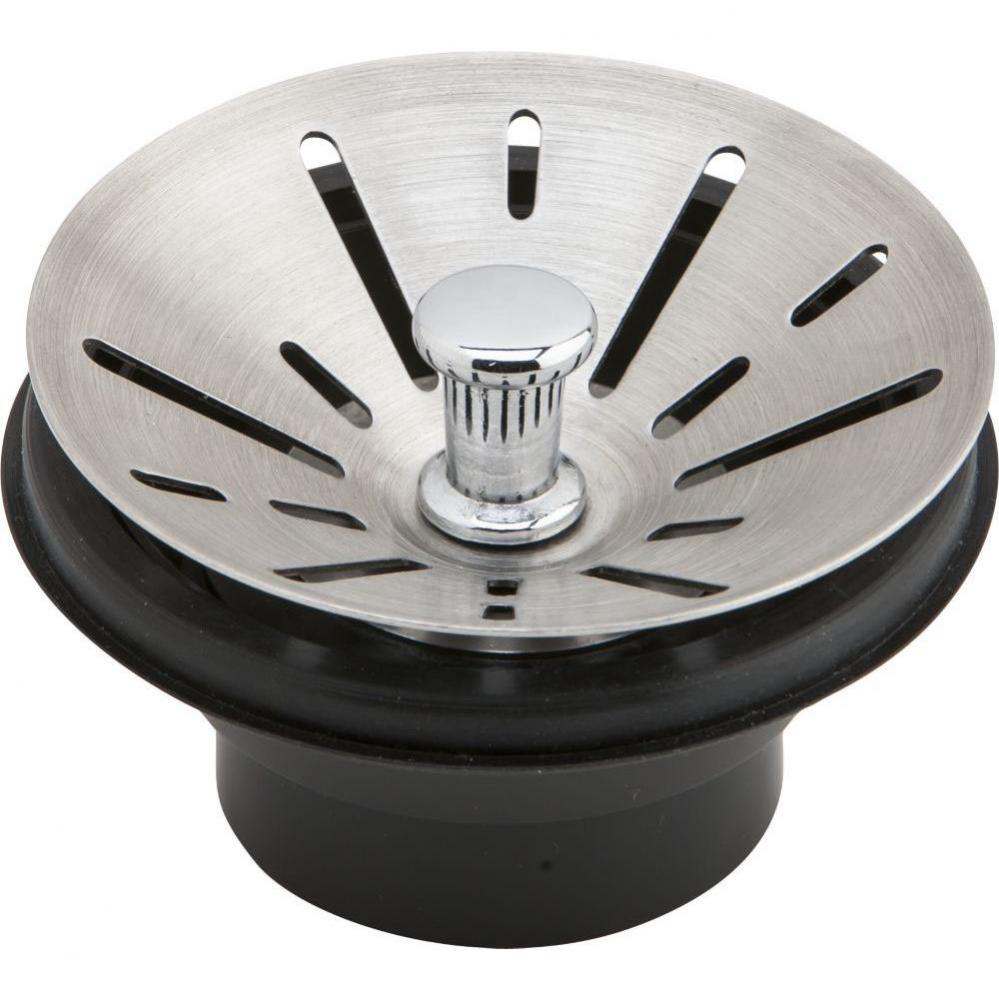 3-1/2&apos;&apos; Garbage Disposal Stopper / Strainer for use with Perfect Drain-Satin Finish
