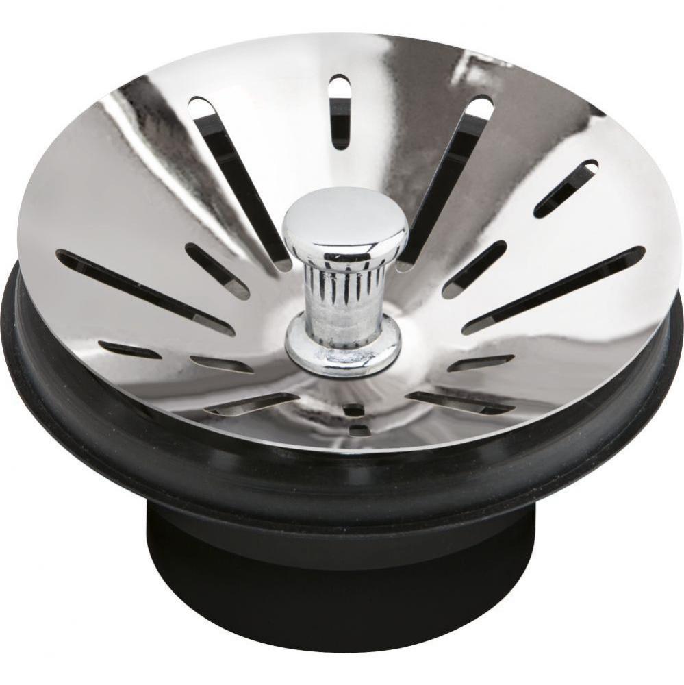 3-1/2&apos;&apos; Garbage Disposal Stopper / Strainer for use with Perfect Drain-Chrome Polished S
