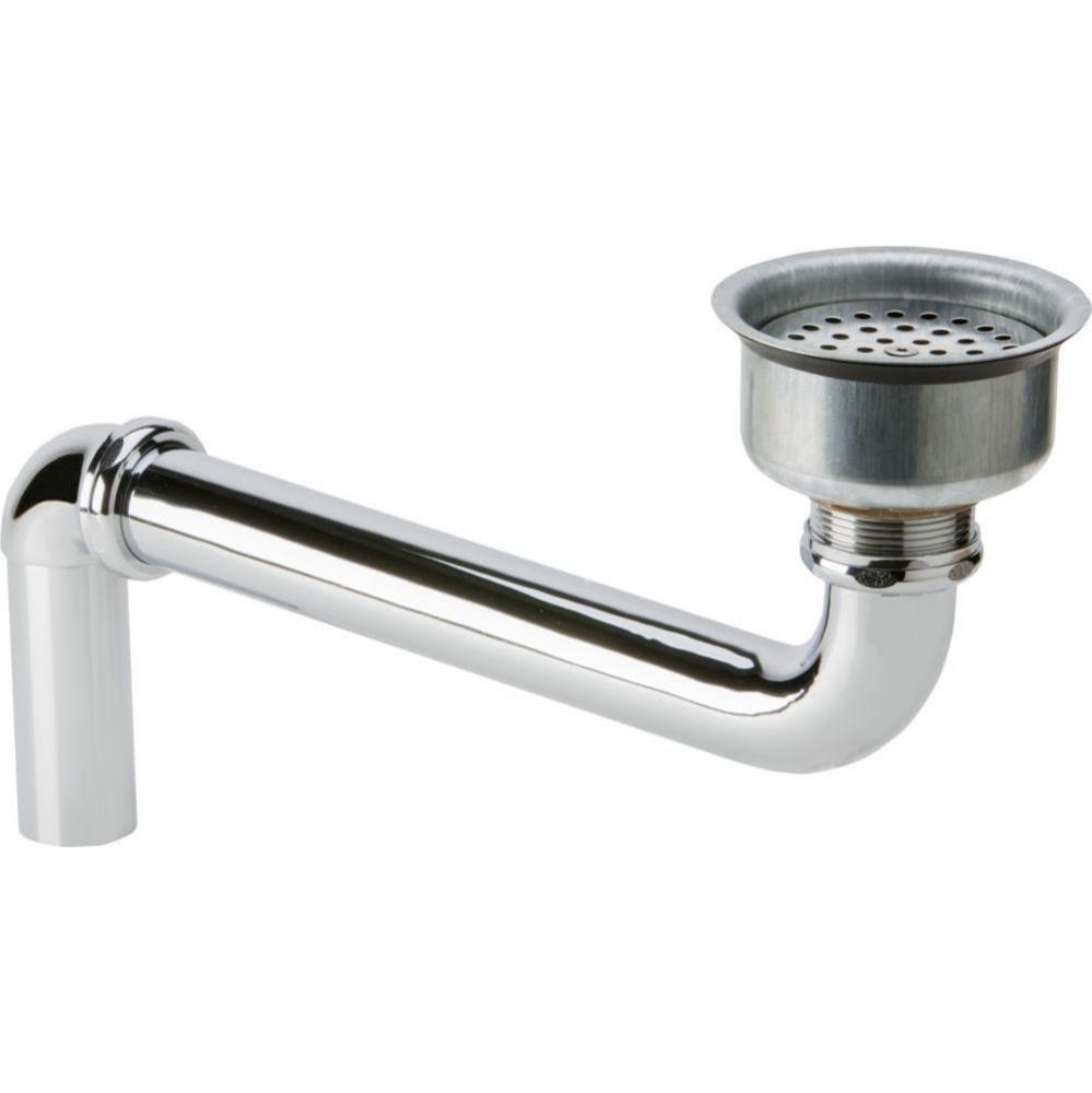 Perfect Drain Chrome Plated Brass Body Strainer and LKADOS Tailpiece