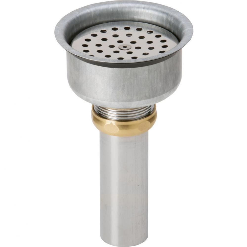 Perfect Drain Chrome Plated Brass Body, Vandal-resistant Strainer and LKADOS Tailpiece