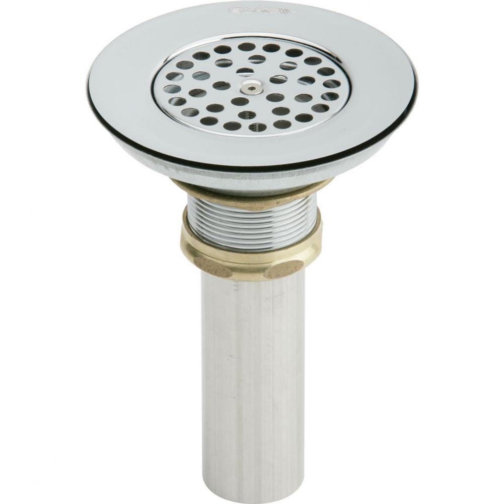 3-1/2&apos;&apos; Drain Type 304 Stainless Steel Body Vandal Resistant Grid Strainer