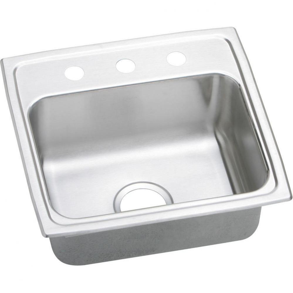 18 Gauge Stainless Steel 19.5&apos;&apos; x 19&apos;&apos; x 7.5&apos;&apos; Single Bowl Top Mount