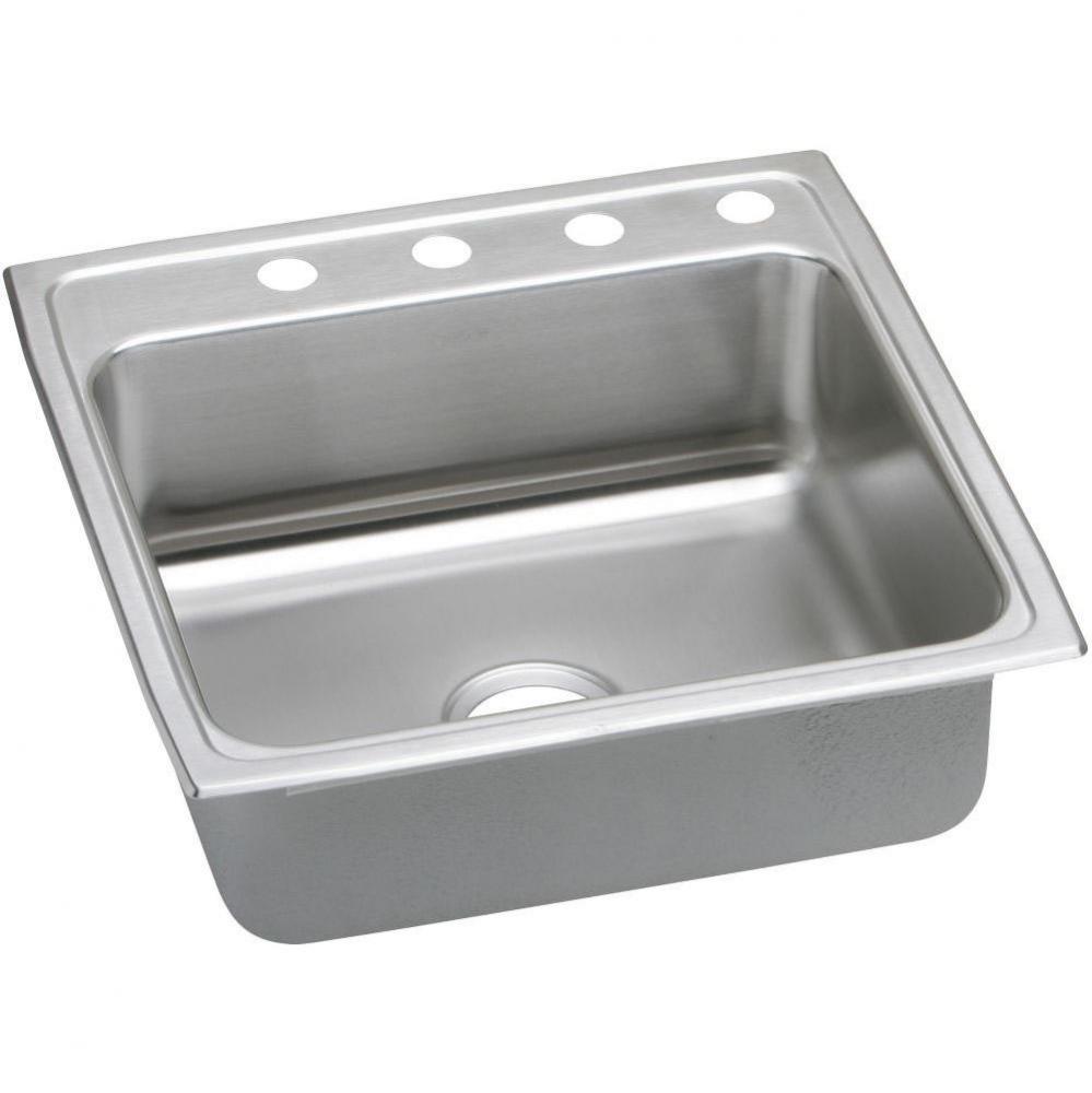 18 Gauge Stainless Steel 22&apos;&apos; x 22&apos;&apos; x 7.625&apos;&apos; Single Bowl Top Mount